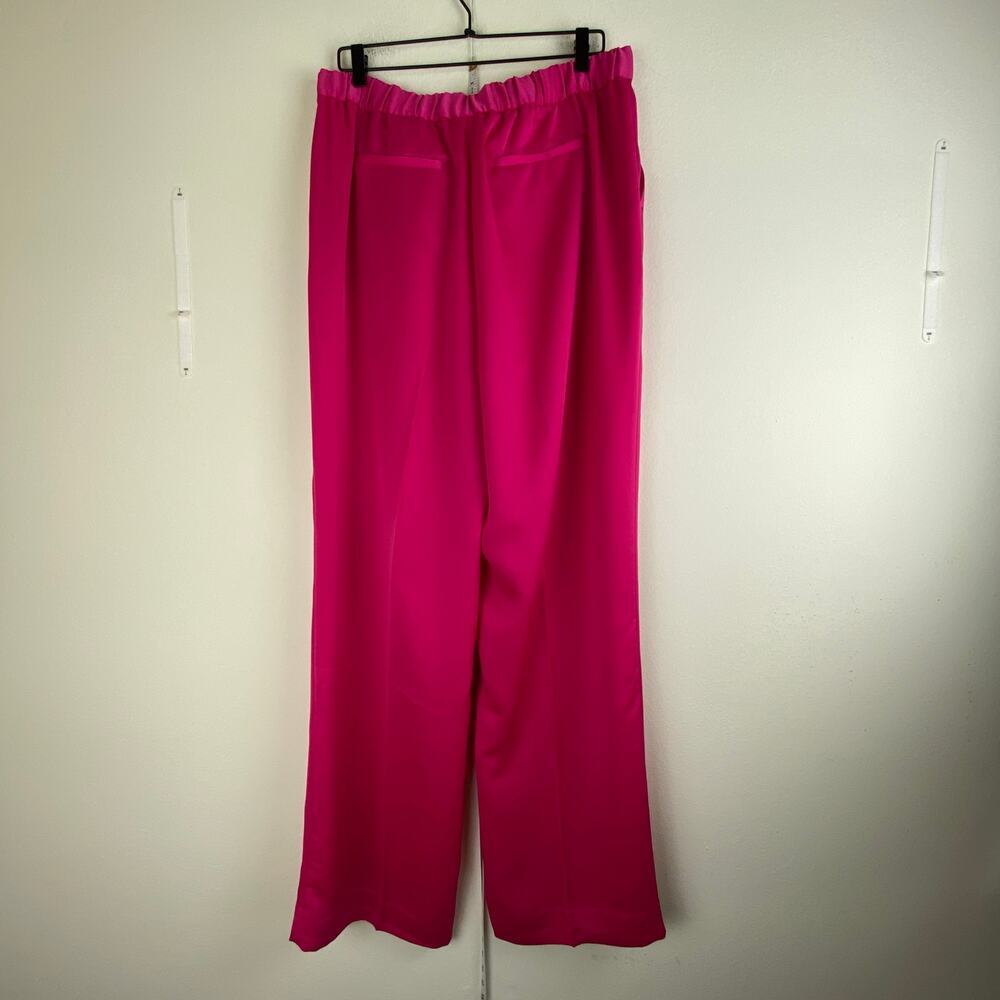 Banana Republic Satin Wide Leg Pants Pink LT Tall 34” Inseam - Picture 10 of 16
